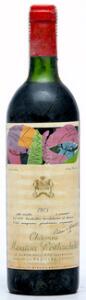 1 bt. Château Mouton Rothschild, Pauillac. 1. Cru Classé 1975 AB ts.