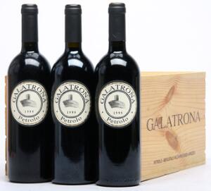 6 bts. Galatrona Toscana, Petrolo 1999 A hfin. Owc.