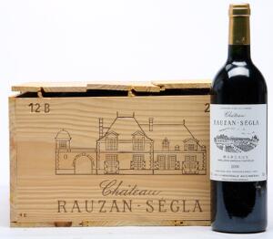 10 bts. Château Rausan Ségla, Margaux. 2. Cru Classé 2000 A hfin. Owc.