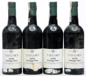 4 bts. Taylors Vintage Port 1975 AB ts.