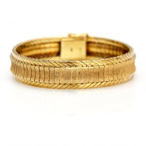 A. Michelsen Armbånd af 14 kt. guld. L. ca. 19 cm. Vægt. 37,5 g.