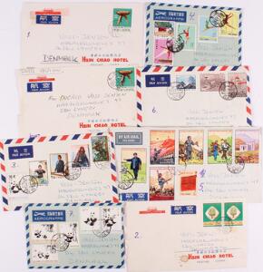 Kina. Folkerepublikken. 1971-1973. 8 breve, alle sendt til DANMARK.