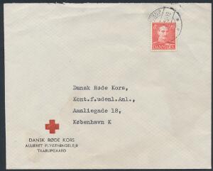 1946. RØDE KORS brev fra DANSK RØDE KORS Allieret Flygtningelejr Taarupgaard.