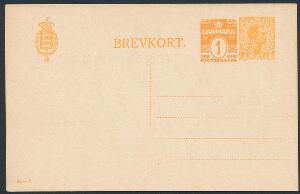 1920. 71 øre, orange. med oplagsnummer 46-C. LIEBHAVER
