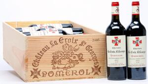 12 bts. Château La Croix St. Georges, Pomerol 2005 A hfin. Owc.