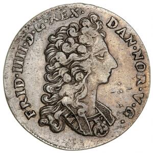 Norge, Frederik IV, mark 1715, NM 9, H 14