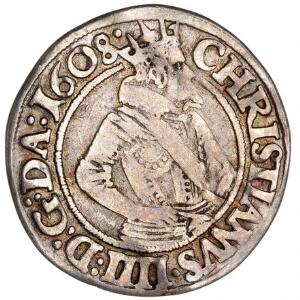 Christian IV, 8 skilling 1608, H 96