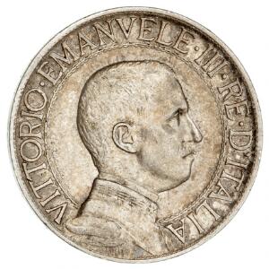 Italien, incl. stater og San Marino, lille lot mønter på to bakker, bl.a. 1 lire 1909, KM 45, kval. 1, i alt 59 stk.