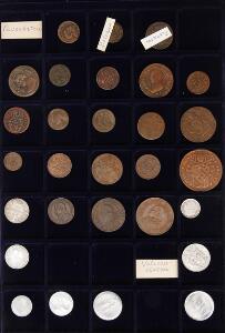 Pavestaten og Vatikanet, lille lot mønter, overvejende i bronze, i alt 29 stk.
