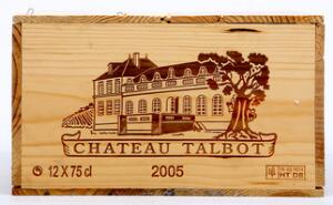 11 bts. Château Talbot, Saint - Julien. 4. Cru Classé 2005 A hfin. Owc.