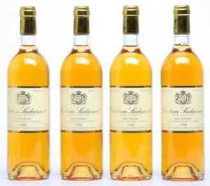 8 bts. Château Suduiraut, Sauternes. 1. Cru Classé 1998 A-AB bn. Owc.