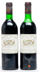 2 bts. Château Margaux, Margaux. 1. Cru Classé 1979