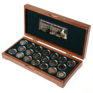 The twenty Centuries AD Coin Collection, i alt 20 historiske mønter Mønthuset Danmark