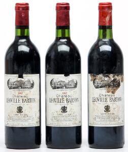 3 bts. Château Léoville Barton, Saint - Julien. 2. Cru Classé 1982