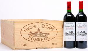20 bts. Château du Tailhas, Pomerol 2000 A-AB bn. Owc.
