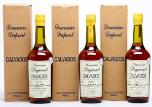 6 bts. Calvados, Domaine Dupont 1977 A-AB bn. Oc.