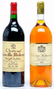 1 bt. Mg. Château Suduiraut, Sauternes. 1. Cru Classé 1990 A hfin.  etc. Total 2 bts.
