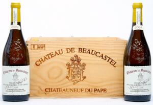 6 bts. Chateauneuf du Pape Blanc, Roussannes Vieilles Vignes, Chateau de Beaucastel 2004 A hfin. Owc.