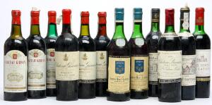 3 bts. Château Giscours, Labarde - Margaux. 3. Cru Classé 1970 A-AB bn.  etc. Total 12 bts.