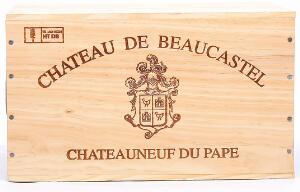 6 bts. Chateauneuf-du-Pape, Chateau de Beaucastel 2005 A hfin. Owc.