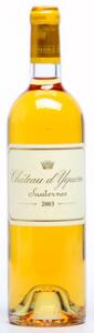 1 bt. Château dYquem, Sauternes. 1. Grand Cru Classé 2003 A hfin.