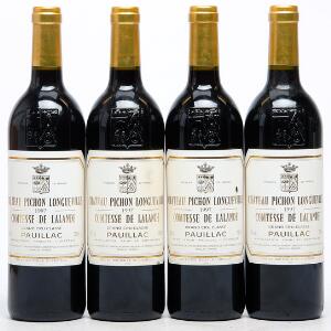 4 bts. Château Pichon Longueville Comtesse, Pauillac. 2. Cru Classé 1997 A hfin.