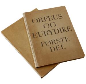 Palle Nielsen Orfeus og Eurydike.  Isola [Orfeus og Erydike anden del]. 2 vols. Cph 1959-70. Folio. Illust. with in all 95 orig. woodcuts.