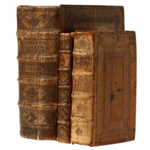 Ludvig Holberg Jødiske Historie. 2 vols. bound in one. Cph 1742. 1st ed.  Moralske Fabler. Cph 1751. 1st ed.  1 vol. 3