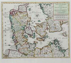 Isaac Tirion Nieuwe Kaart [...].  Lodge A Correct Map and Chart of the Catagatte [...]. 2