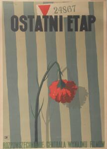 Polish Vintage Poster Orig. Polish movie poster Ostatni etap The Last Stop. 1958.