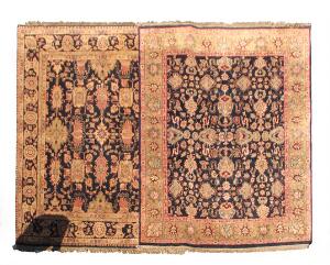 To indiske tæpper i Ziegler design og Ushak design. 305 x 248. 308 x 253. 20. årh.s slutning.2