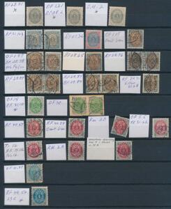 1875-1902. Planche med OVAL- og RAMME FEJL.