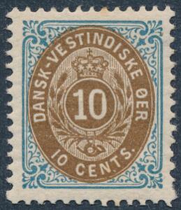 1901. 10 cents, tk.12. Postfrisk med lidt brunlig gummi. AFA 1700