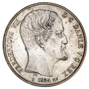 Frederik VII, 2 rigsdaler 1854 FF, H 6B