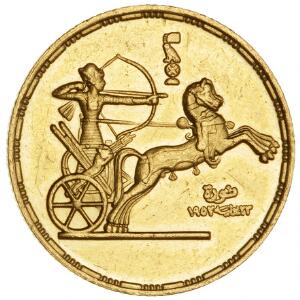 Egypten, pound 1955  1374, KM 387, F 40
