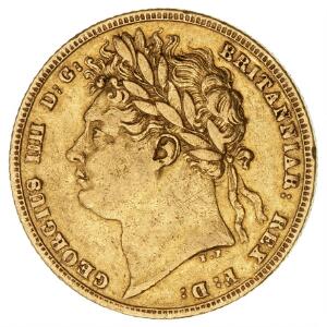 England, sovereign 1822, F 376