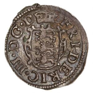 Frederik III, 2 skilling 1655, H 130B, nydeligt skarpt præget eksemplar
