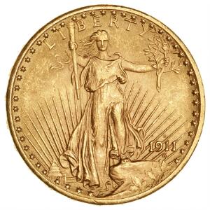 USA, 20 dollars 1911 D, F 187