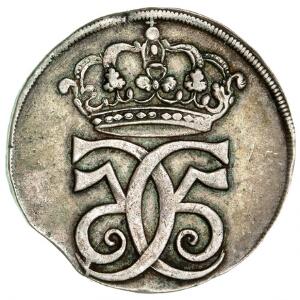 Christian V, 4 mark  krone 1685, H 79, blanketfejl v. kant