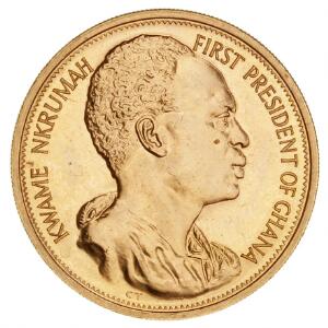 Ghana, 2 Pounds 1960, Republic Day, Au, 16,05 g, 9171000, prev. KM M5