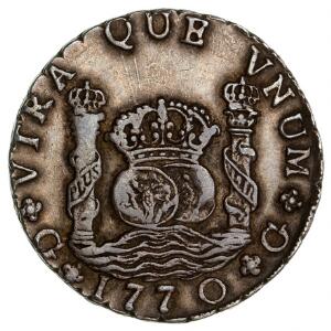 Guatemala, 8 real 1770, KM 27.2