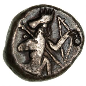Antikkens Grækenland, Lydien under Persien, cirka 486-450 f.Kr., Siglos, Ag, 5,45 g, S. 4683