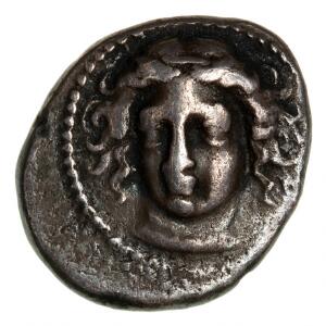 Antikkens Grækenland, Thessalien, Larissa, Drakme, c. 395-344 f.Kr., 6,00 g, SNG Cop. 127-128