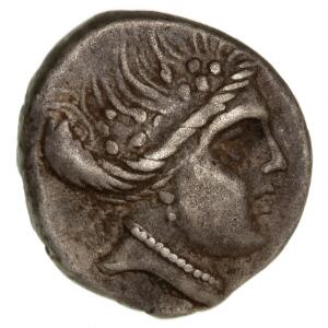 Antikkens Grækenland, Euboia, Histiaia, diobol, Ag, ca 178-168 f.Kr, 1,8 g, cf. SNG Cop. 517