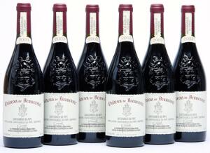 6 bts. Chateauneuf-du-Pape, Chateau de Beaucastel 2003 A hfin.