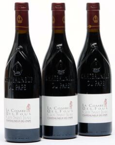 6 bts. Chateauneuf-du-Pape La Combe Des Fous, Clos Saint Jean 2007 A hfin. Oc.