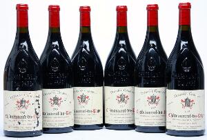 6 bts. Mg. Chateauneuf-du-Pape, Domaine Charvin 2007 A hfin.