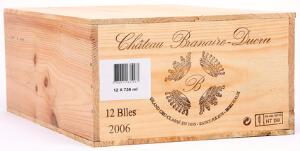 12 bts. Château Branaire Ducru, Saint - Julien. 4. Cru Classé 2006 A hfin. Owc.