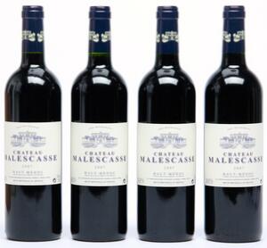 12 bts. Château Malescasse, Haut-Medoc Lamarque 2007 A hfin. Oc.