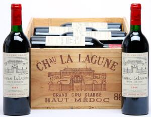 12 bts. Château La Lagune, Haut - Medoc. 3. Cru Classé 1988 A-AB bn. Owc.